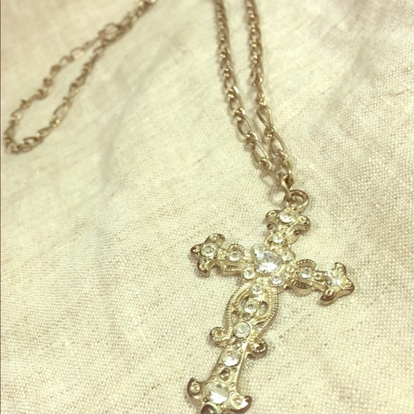 Costume Jewelry Cross Necklace | Poshmark